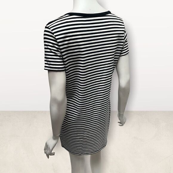 Michael Kors Stripped Gromit Short Sleeve Shirt Dress - Picture 5 of 6